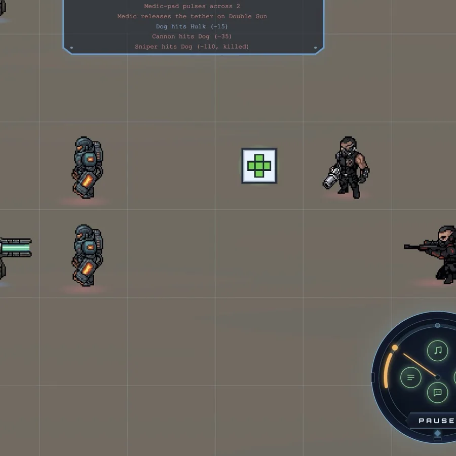 AstroHold: the medic pad between two marines and a sniper