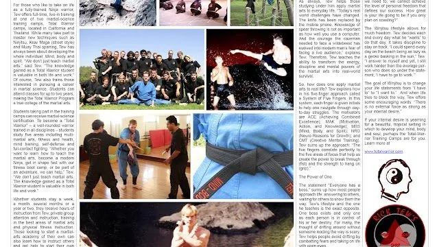 Magazine features from the European years.