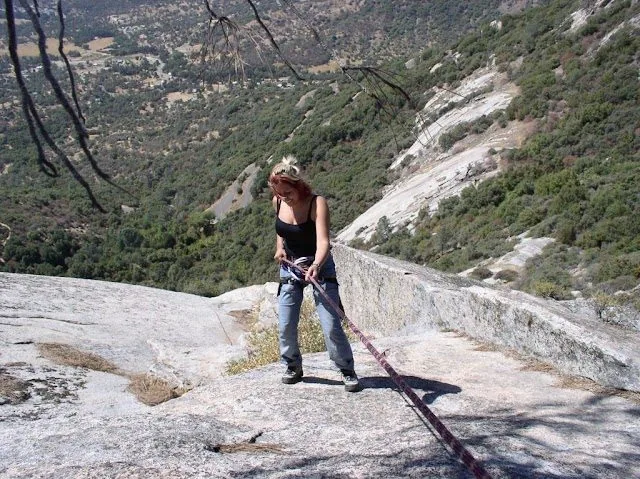 Camp life by Yosemite: ropes, granite, real heights.