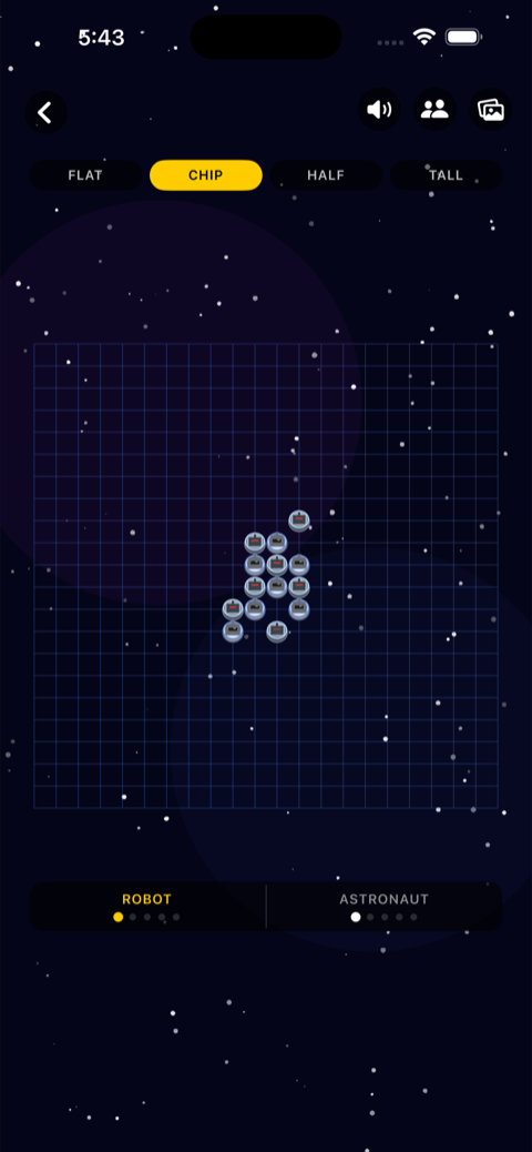 TEWGO gameplay, space board