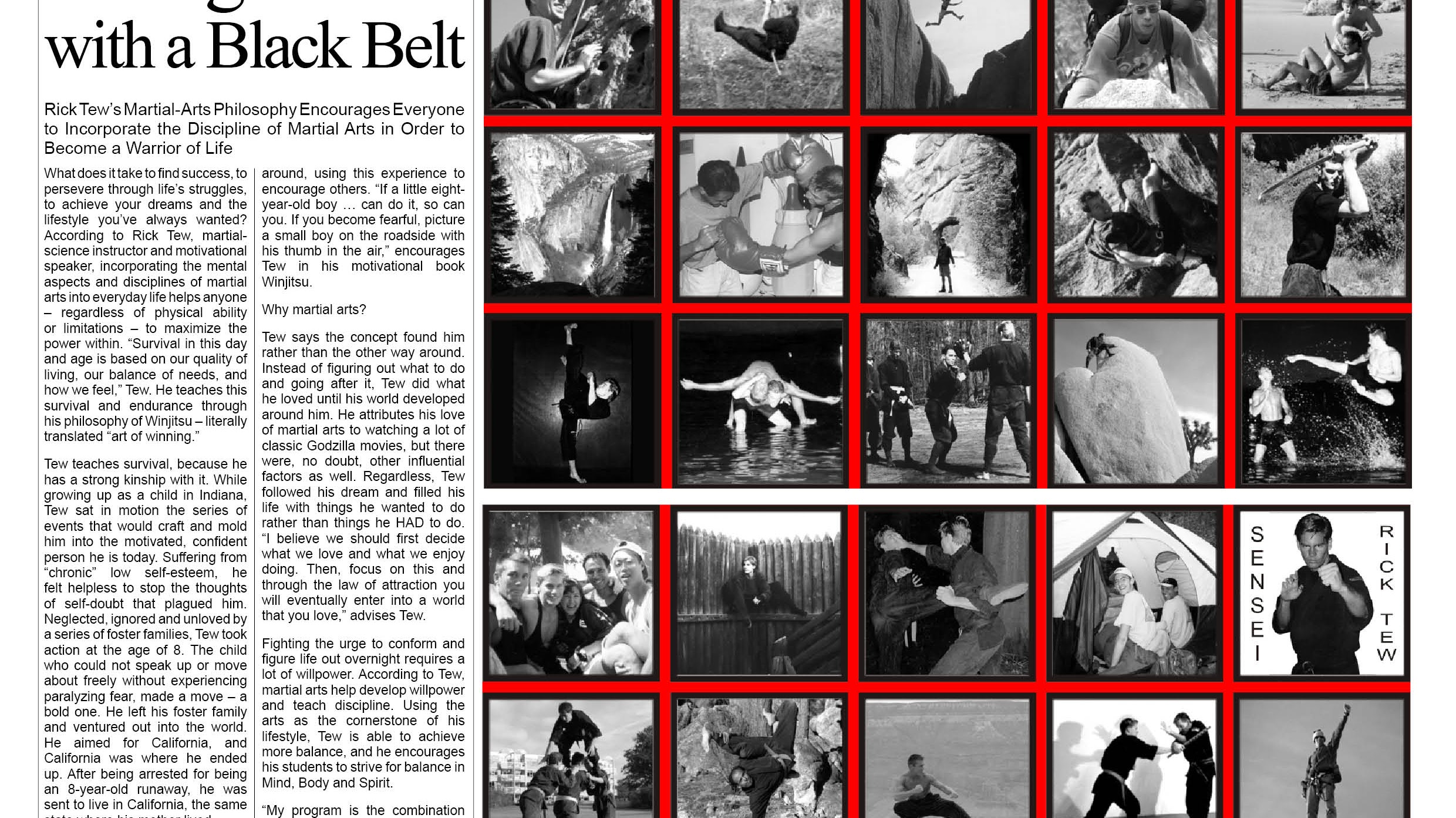 Magazine spread