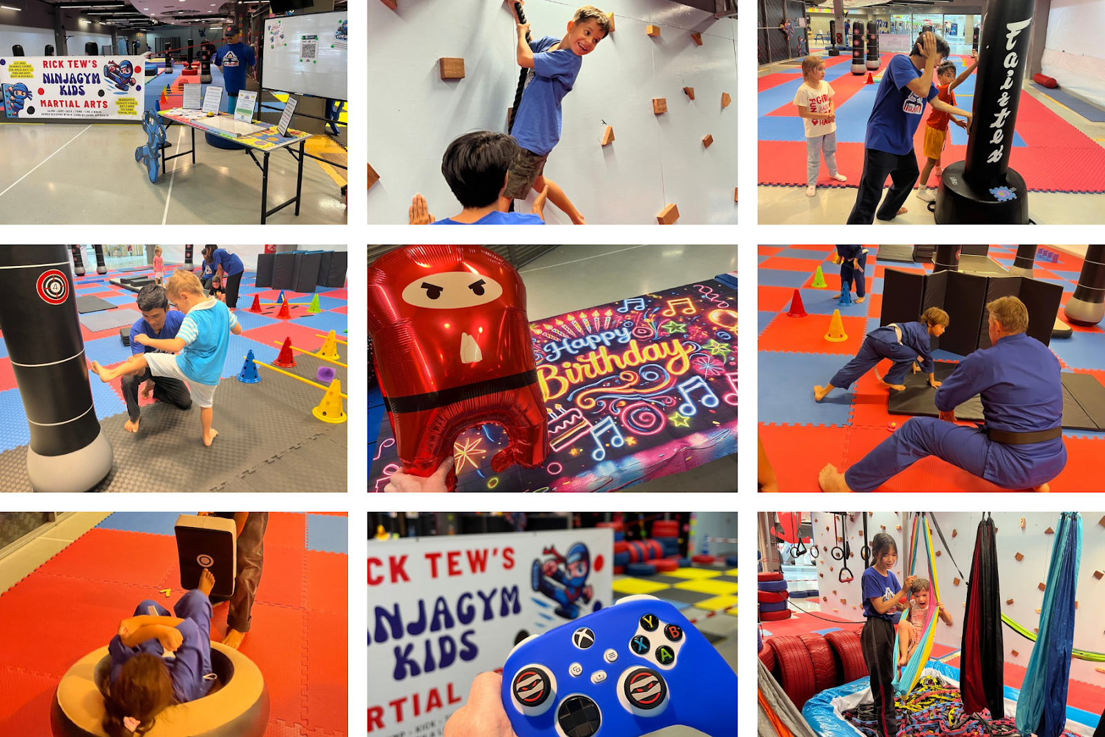 NinjaGym kids climbing