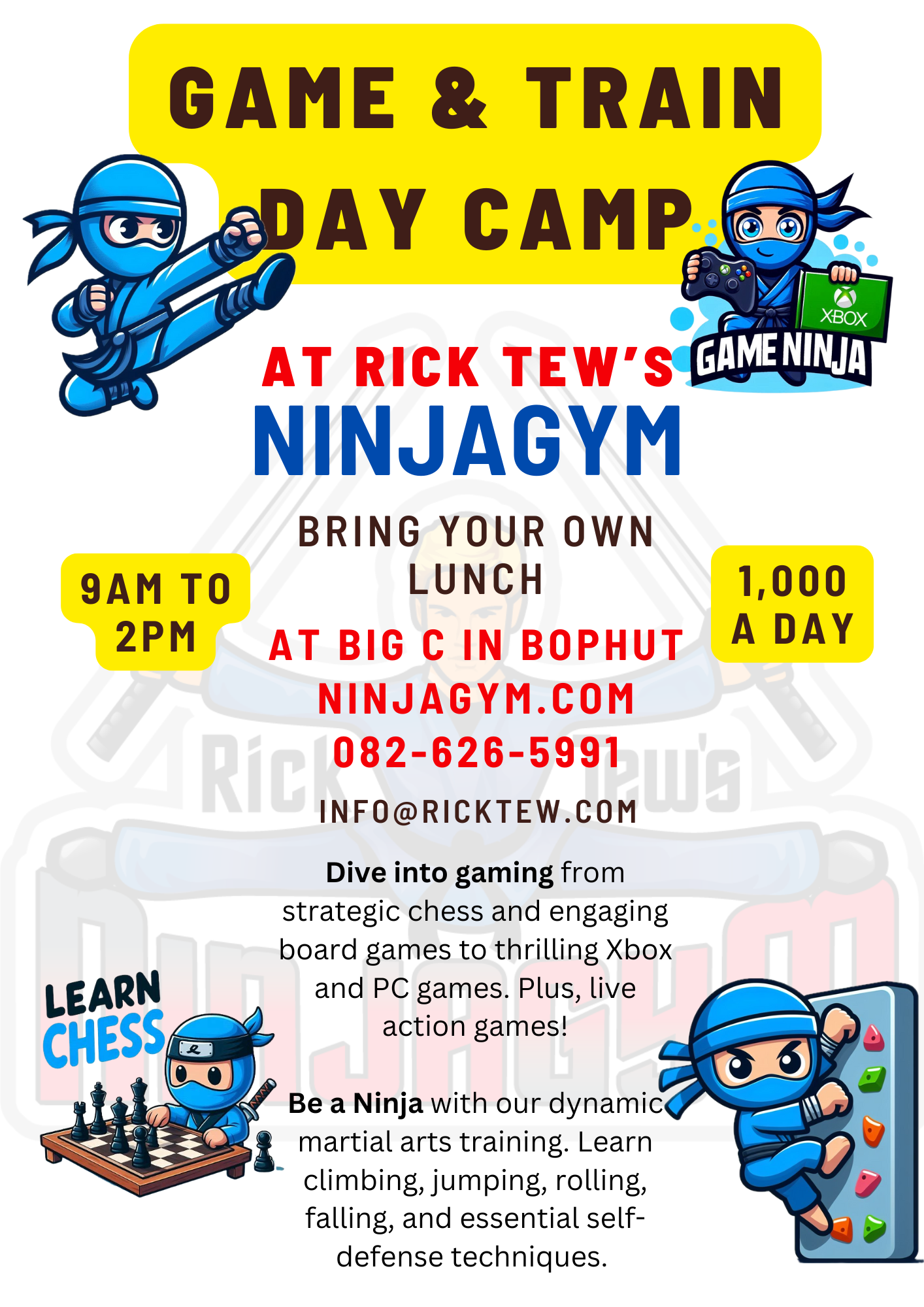 NinjaGym mascot