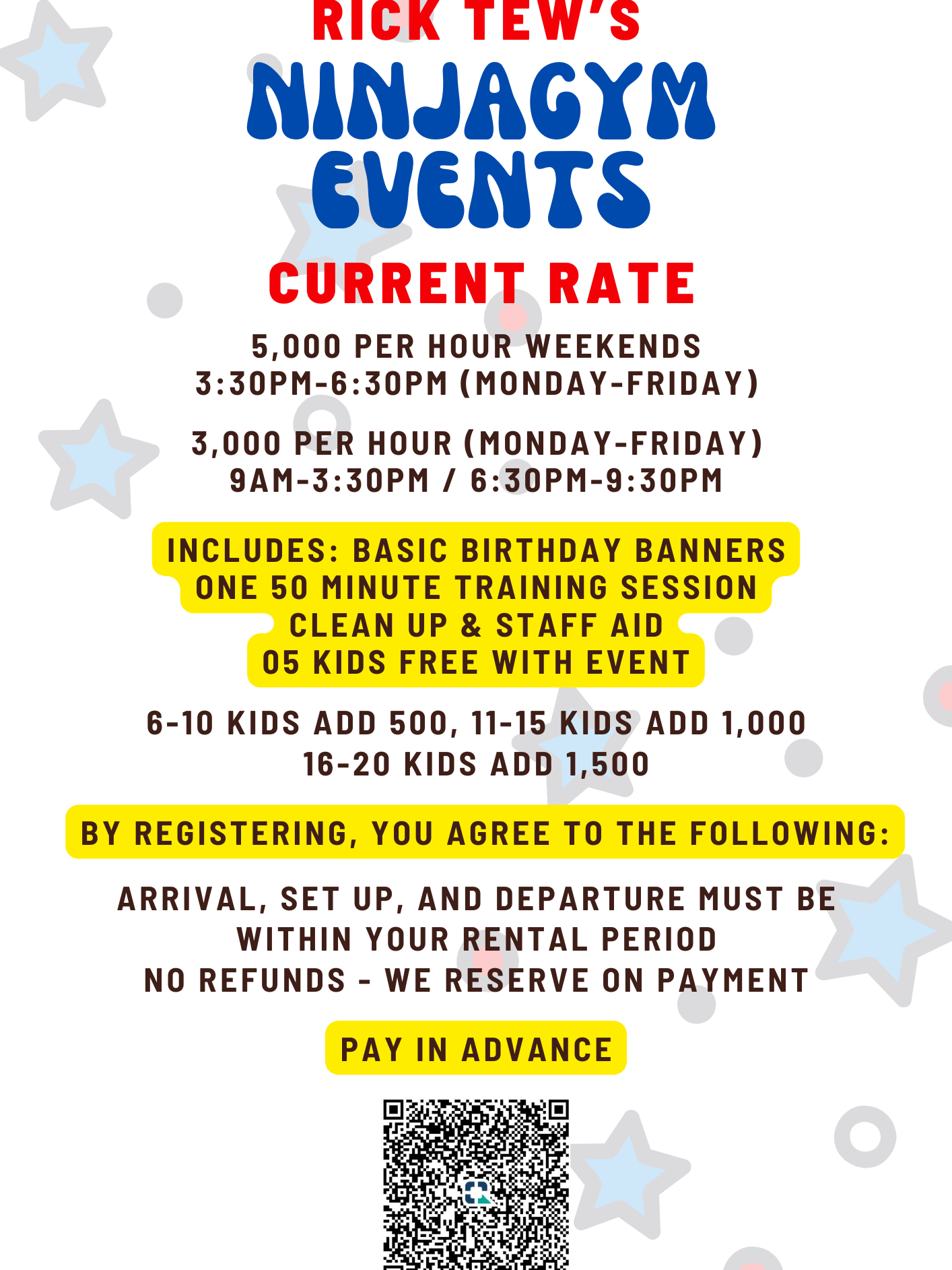 NinjaGym event space